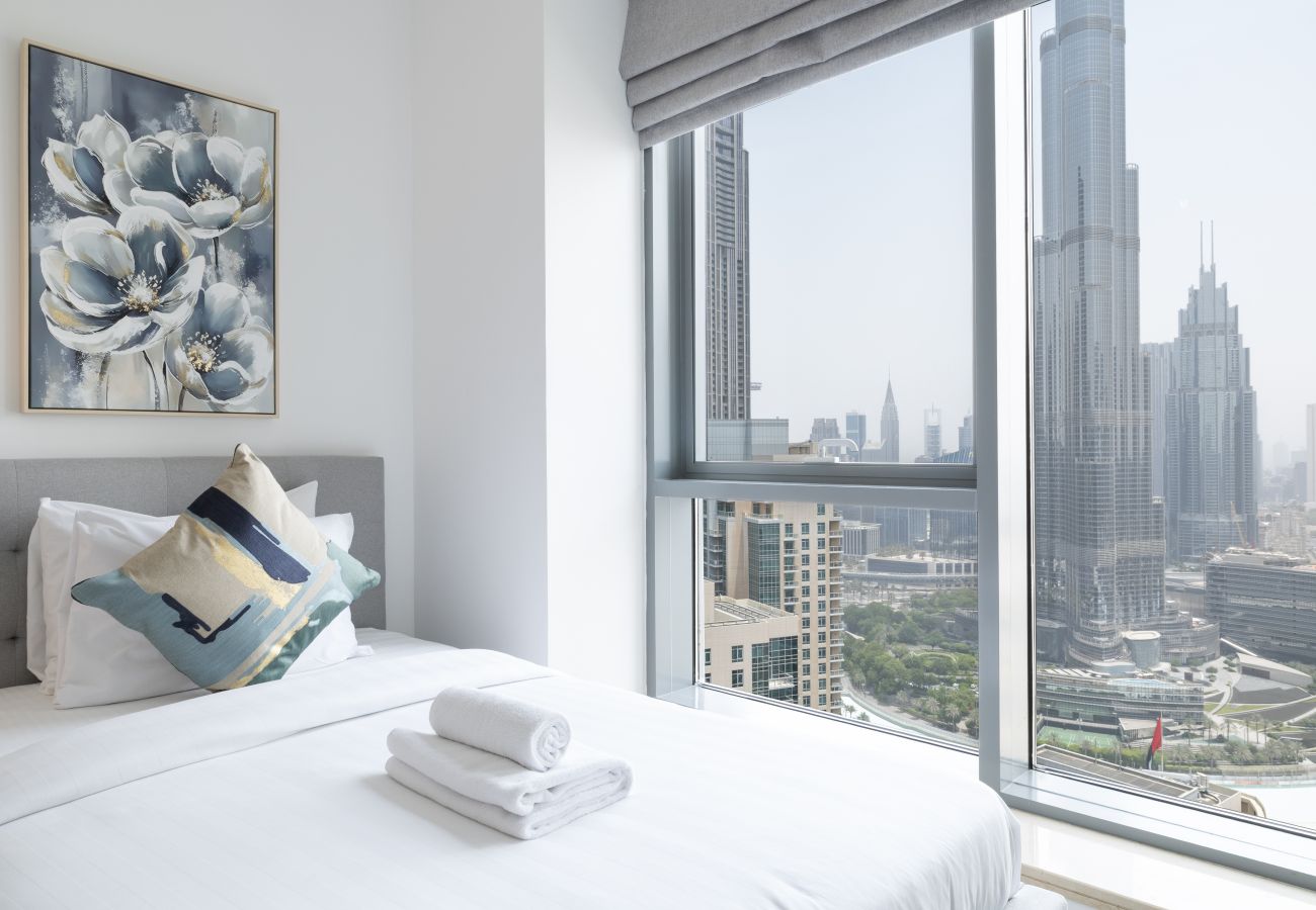 Apartment in Dubai -  Spectacular 2BR with Burj Khalifa & Fountain View