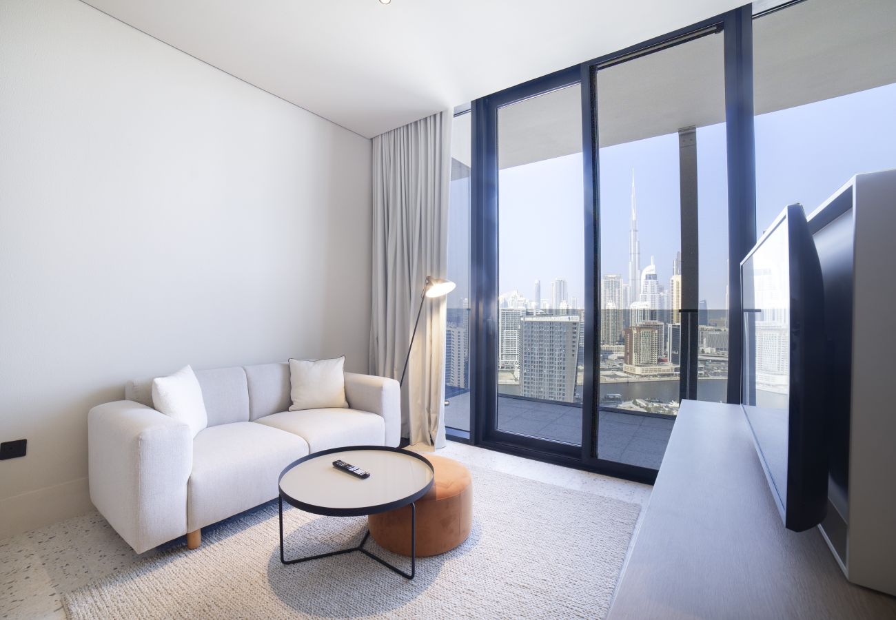 Studio in Dubai - Executive Burj view Studio at Upside Living |Business Travel Ready