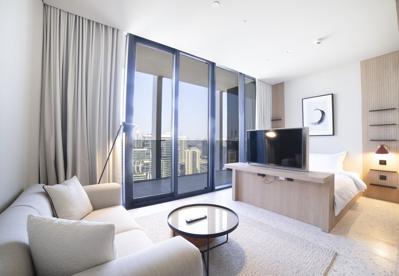 Studio in Dubai - Executive Burj view Studio at Upside Living |Business Travel Ready