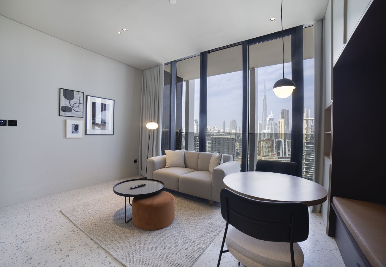 Studio in Dubai - Modern Executive Studio| Burj View |Upside Living 