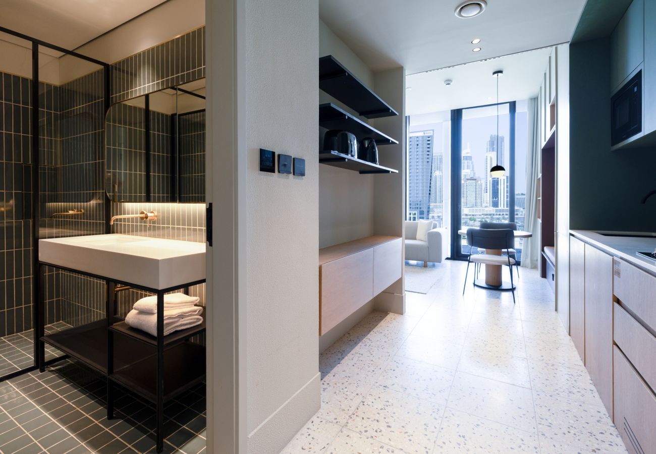 Studio in Dubai - Modern Studio | Burj Khalifa View | Upside Living