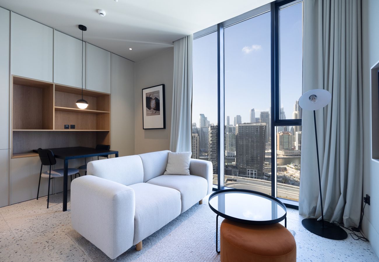 Квартира-студия на Dubai - Modern Studio at Upside Living  with Burj Views - Business Travelers