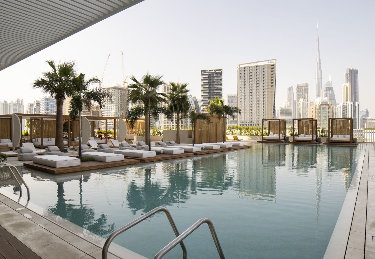 Квартира-студия на Dubai - Modern Studio at Upside Living  with Burj Views - Business Travelers