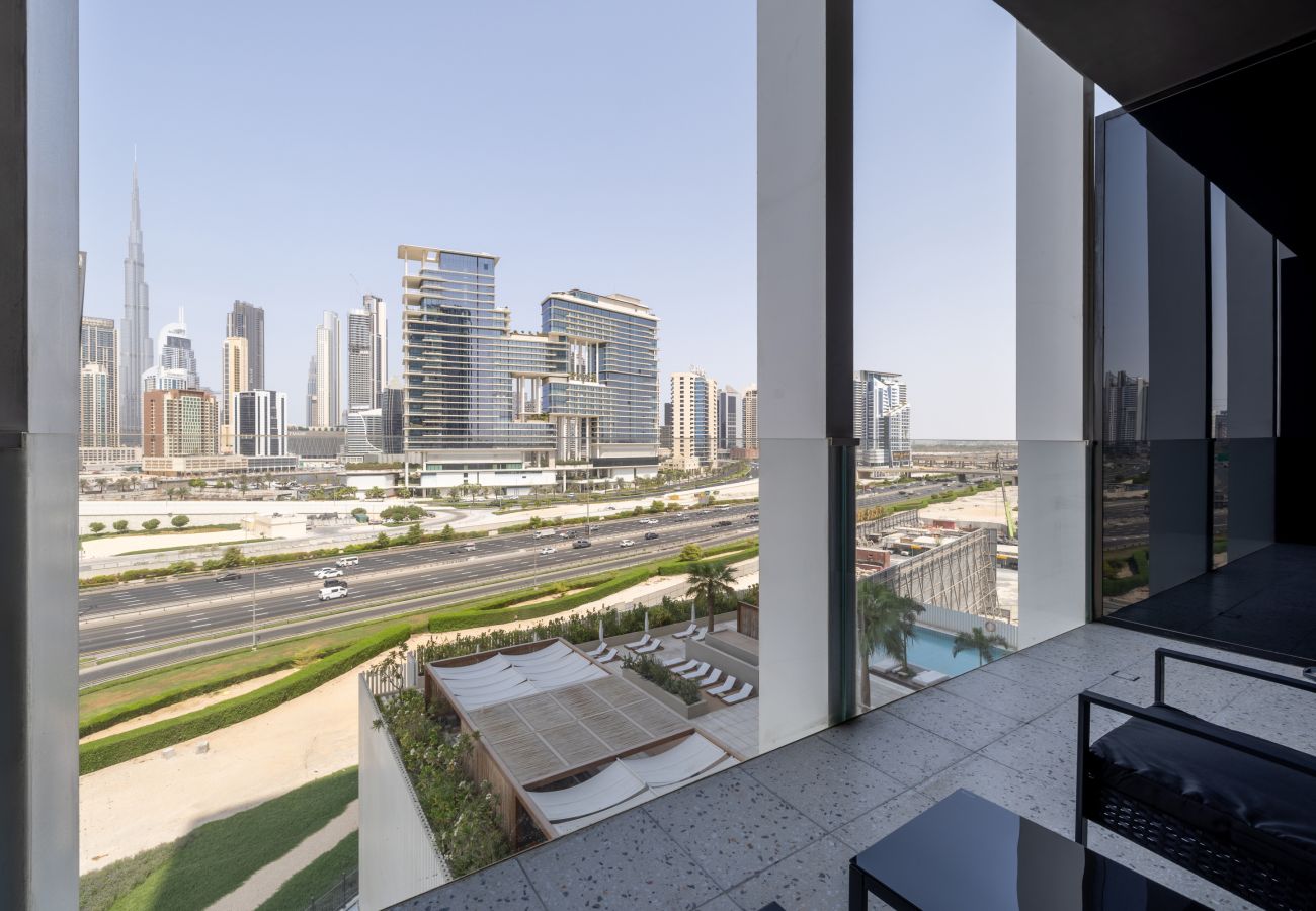Квартира-студия на Dubai - Modern Studio | Burj Khalifa View | Upside Living